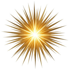 Obraz premium Radiant Golden Starburst Element
