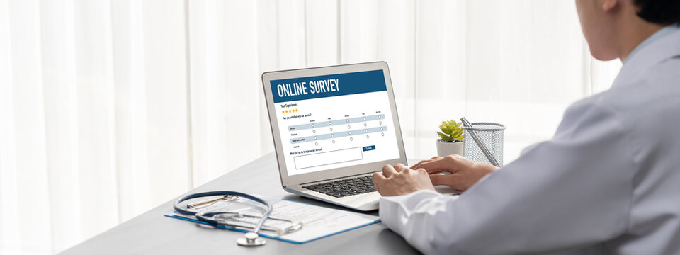 Online survey form for brisk digital information collection on the internet network