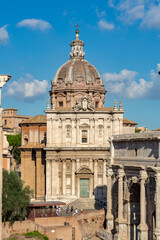 Obraz premium Santi Luca e Martina church in Roman Forum, Rome, Italy