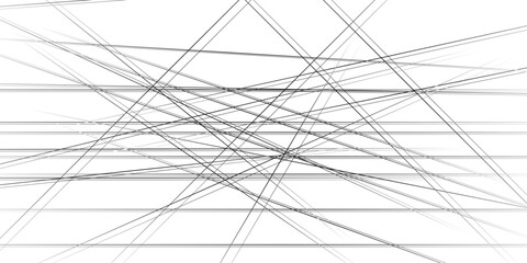 abstract black and white geometric line background, minimal chaotic strokes pattern, modern artistic linear wallpaper