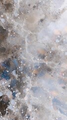 Abstract fluid art with numerous bubbles and particles creating an intricate texture background