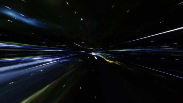 Traveling at warp speed (Loop)