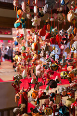 Fototapeta premium 酒田市の伝統飾り「傘福」（つるし飾り）