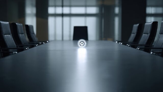 Conference room with coin