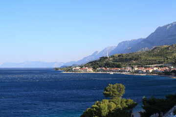 Picturesque Bay in Croatia, Featuring Azure Adriatic Waters, Marina