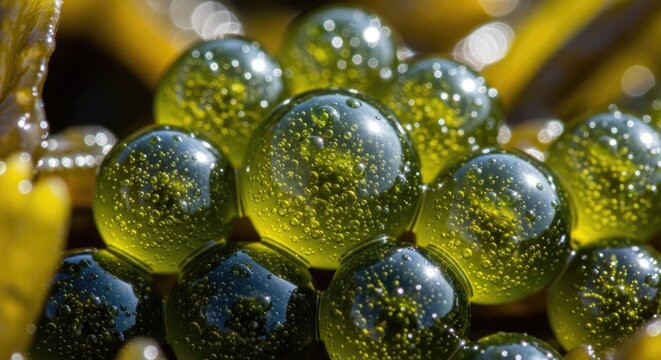 Close-up of Sea Grapes - A Culinary Delight.