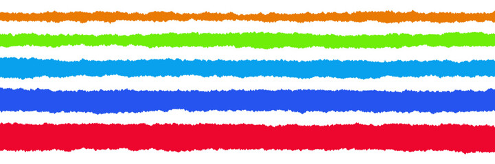 Vibrant torn paper edges for kindergarten classroom bulletin board borders and school art projects