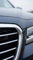 Fototapeta premium Close-up view of a luxury cars front.