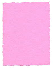 Obraz premium A piece of thick textured pink paper on a transparent background.