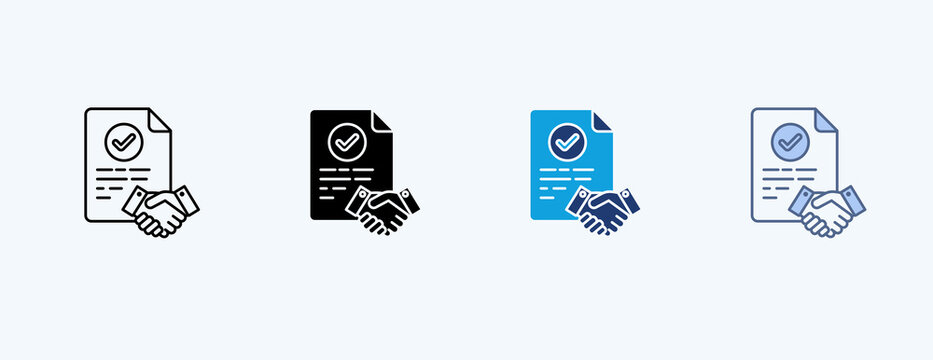 Certainty Multiple Icon Illustration Vector