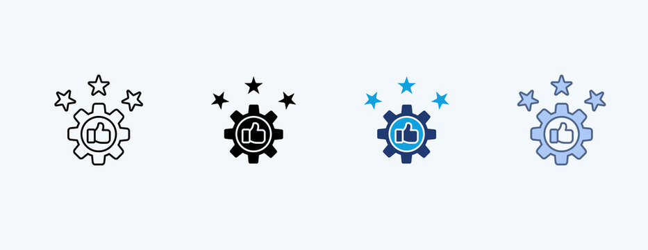 Reliability Multiple Icon Illustration Vector