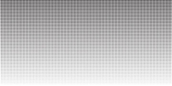 Black polka dot pattern on white background. Straight dot pattern for backdrop and wallpaper template. Simple classic polka dot lines with repeat stripes texture. Polka background, vector illustration