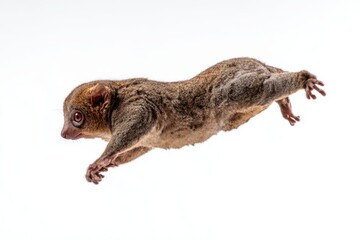 Fototapeta premium Malayan Flying Lemur Gliding with Limbs Outstretched