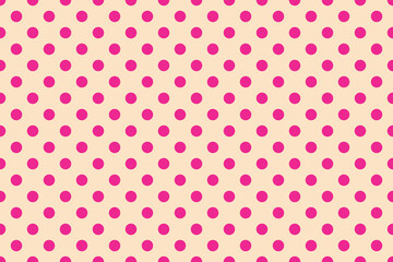 polkadot background colour Bisque and Deep Pink © Pisan