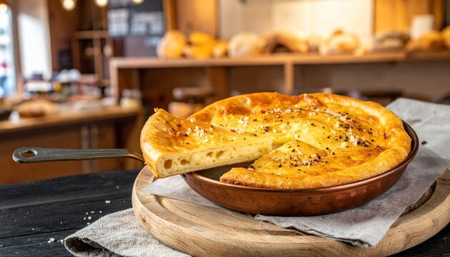 Ligurian Farinata di Ceci Chickpea Flatbread Slice