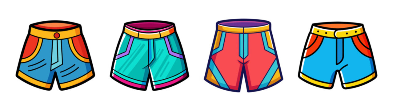 Colorful tabi socks collection japanese style vector illustration fashion footwear design tabi socks art