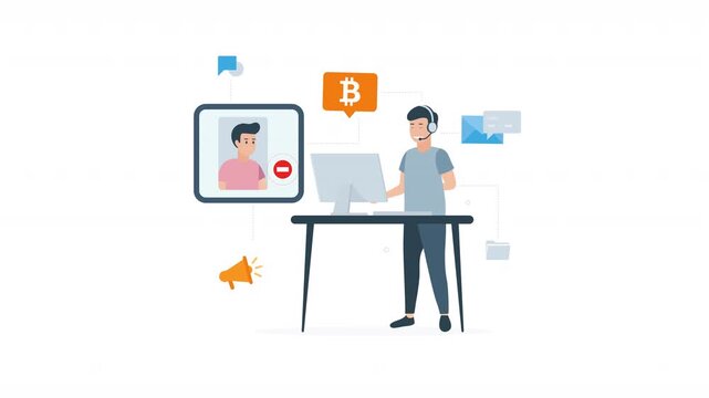 Minimal flat vector money transfer animation with smooth modern motion and clean design. Financial exchange concept ideal for banking, digital payment, investment, fintech, business growth, online.