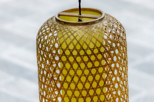 Detail of the baboo lamp
