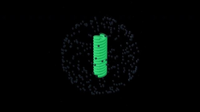 AAV2 Virus Capsid Nanotechnology Carbon Black 4K
