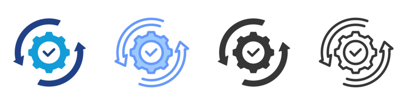 Site Optimization icon set multiple style collection