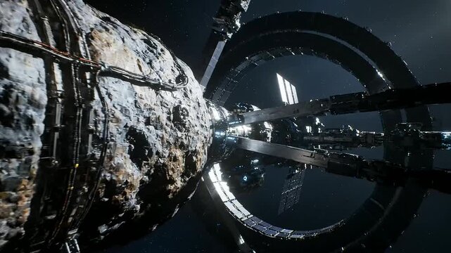 Orbital Power Satellites represent colossal futuristic space stations and asteroid mining facilities, an epic vision of advanced deep space engineering and scientific exploration.