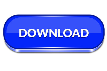 Fototapeta premium Blue Clean Download Button Symbol for Web UI and Digital Forms