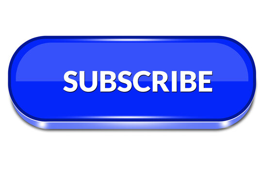 Blue Clean Subscribe Button Symbol for Web UI and Digital Forms
