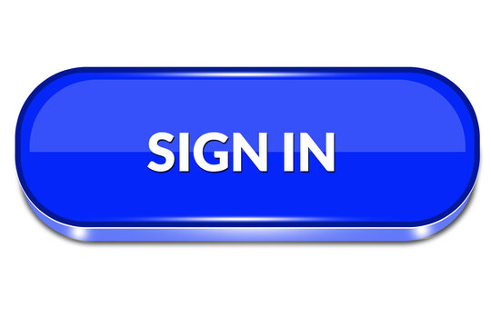 Blue Clean Sign in Button Symbol for Web UI and Digital Forms