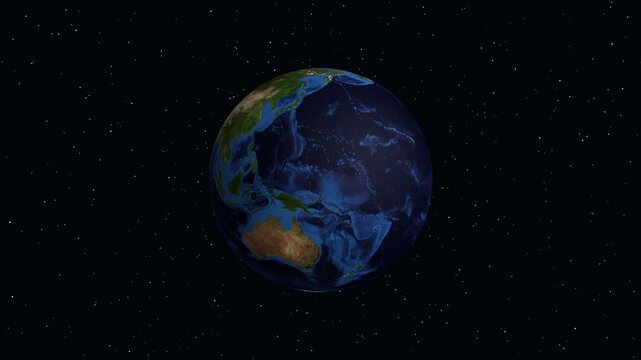 Earth Zoom Animation Focusing on Tel Aviv Yafo Israel Location