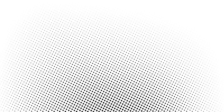 fun beautiful black and white shadow halftones retro pop art funky urban colorful comic book. Dotted halftone gradient texture. Vanishing polka dot background. Repeating dots gradation pattern backgro