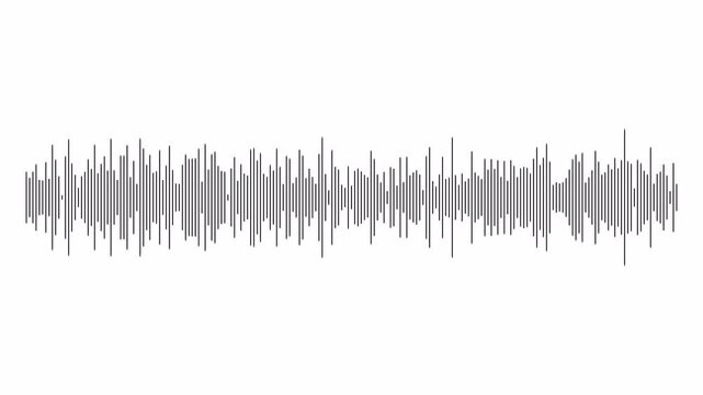 Animated Audio Spectrum Visualizer &ndash; Digital Sound Wave Motion Graphic with Alpha Channel
