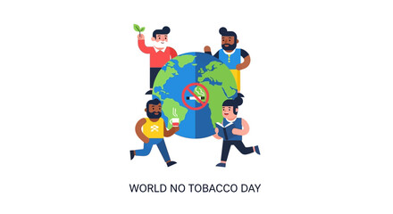 Global community unites for a smoke-free future, promoting health and awareness against tobacco use worldwide