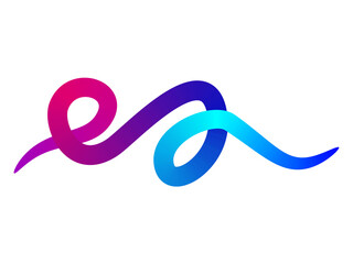 Obraz premium Abstract Color Lines Set. 3D Wave Shape Lines with Gradient. Vector Swirl Rainbow Ribbon Pattern. Doodle Color Organic Shaped Wavy Elements. Abstract Color Lines Pattern. Vector Rainbow Gradient color