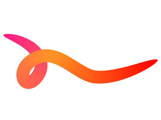 Obraz premium Abstract Color Lines Set. 3D Wave Shape Lines with Gradient. Vector Swirl Rainbow Ribbon Pattern. Doodle Color Organic Shaped Wavy Elements. Squiggle Curve Wave Line. Vector Continuous Gradient Color 