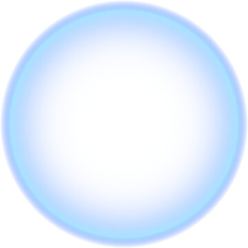 Glowing blue round frame