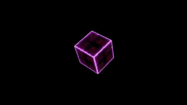 Mystery dark cross violet cube empty core energy surface