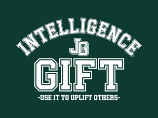 Obraz premium A motivational t-shirt with a powerful message about intelligence and kindness