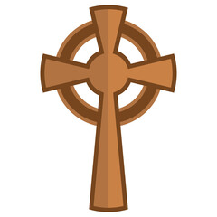 Obraz premium Traditional celtic cross symbol illustration