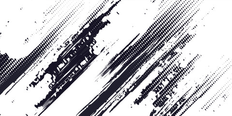 Tire tracks background for rally, drift, motocross, off-road and other auto and motorsport. Black tire marks on a white background with a worn effect and splashes of dirt. Vector isolated texture © Atti