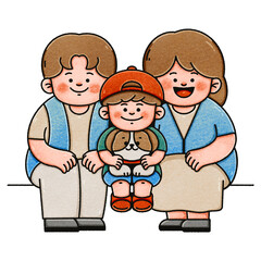 Lovely Family PNG