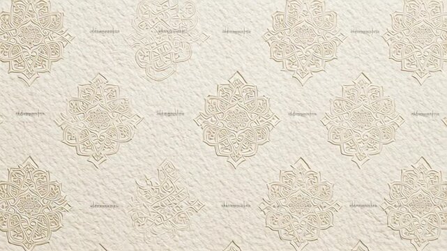 Beige wallpaper with floral pattern design.