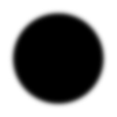 Abstract Black and White Soft Blur Border Vignette Overlay on Transparent or White Background