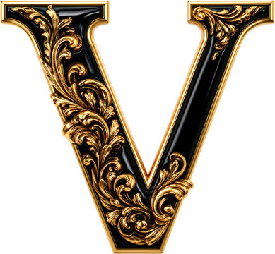 letra V, dorada, marco, adorno, decoraciones, designio, arte, vector, antique, floral, ilustraci&oacute;n, metal, antig&uuml;edad, flor, elemento, viejo, decoraci&oacute;n, barroco, estilo, con textura, remolino, arcen,