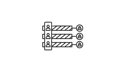 Obraz premium Simple Bar Chart Representing Data Analysis and Performance Metrics.