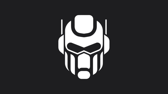 Stylized Ant Man Helmet Icon Vector Art.