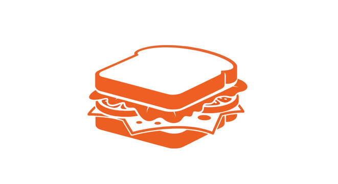 A simple illustration of a sandwich.