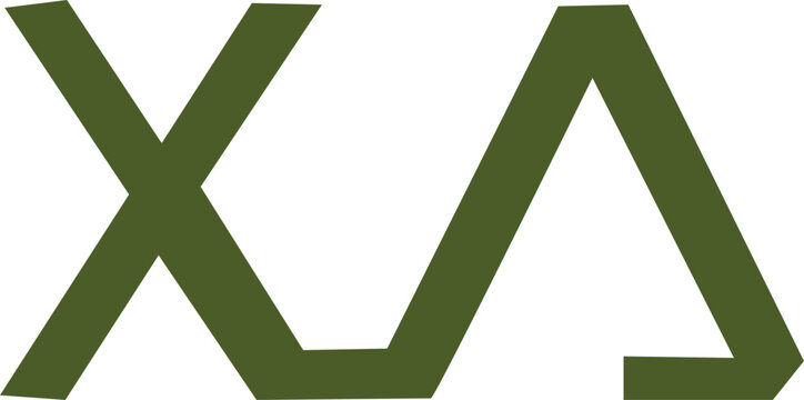 Modern XA Letter Logo Design Minimal Monogram Branding Icon