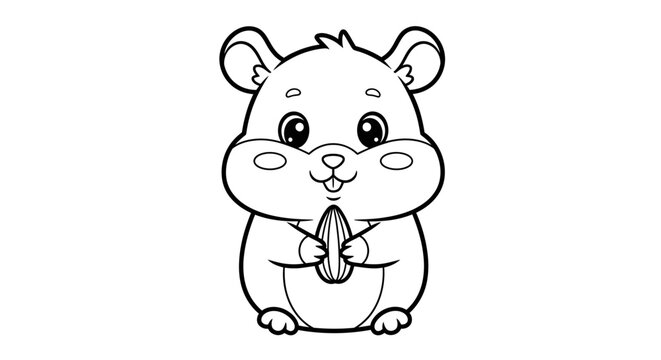Cute Hmaster eat Sunflower Seeds