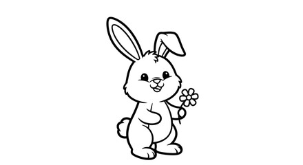 Obraz premium Fluffy Bunny Vector