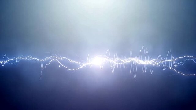 Electricity Lightning Storm Energy Burst Video.